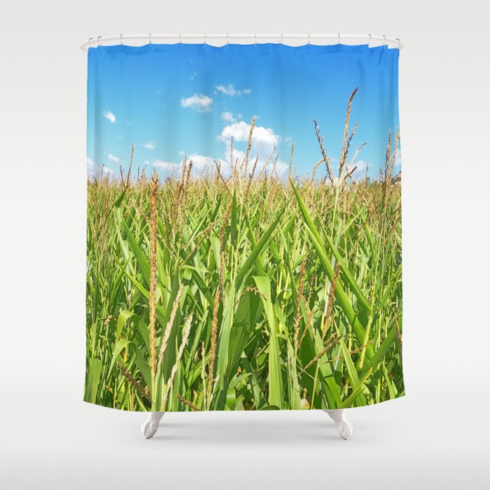 Corn Field Texture/Sky Shower Curtain