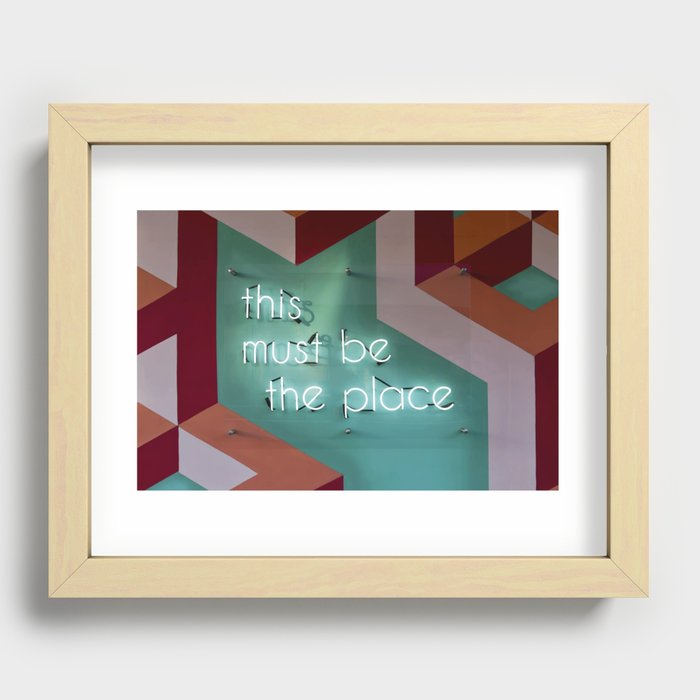 this must be the place Recessed Framed Print