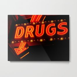 Drugs Metal Print