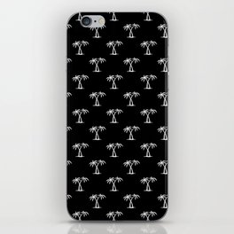 Black And White Palm Trees Pattern iPhone Skin