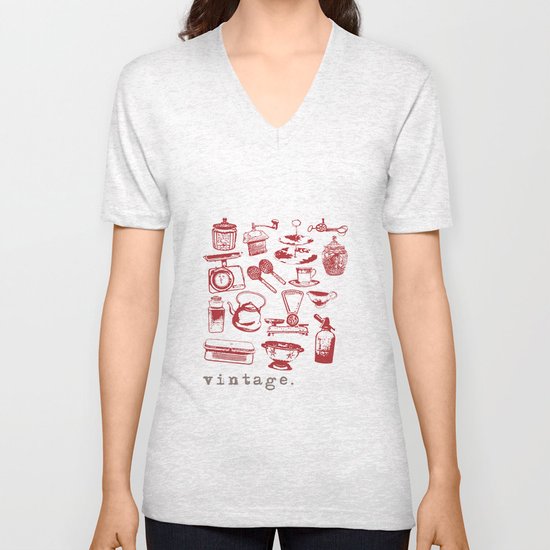 kitchen vintage Unisex V-Neck