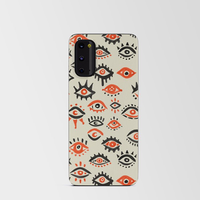 Mystic Eyes – Red & Black Android Card Case