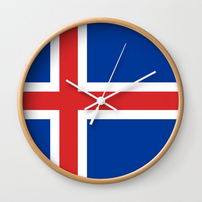 Flag of Iceland Wall Clock