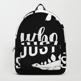 Stegosaurus Dinosaur Fossil Skull Skeleton Backpack