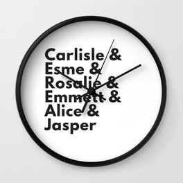The Cullens - W&B Wall Clock