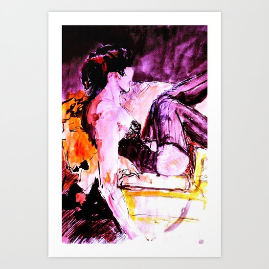 Reclining Model Art Print