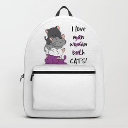 Asexual Pride Cats Anime - Ace Pride Cute Kitten Stack Backpack