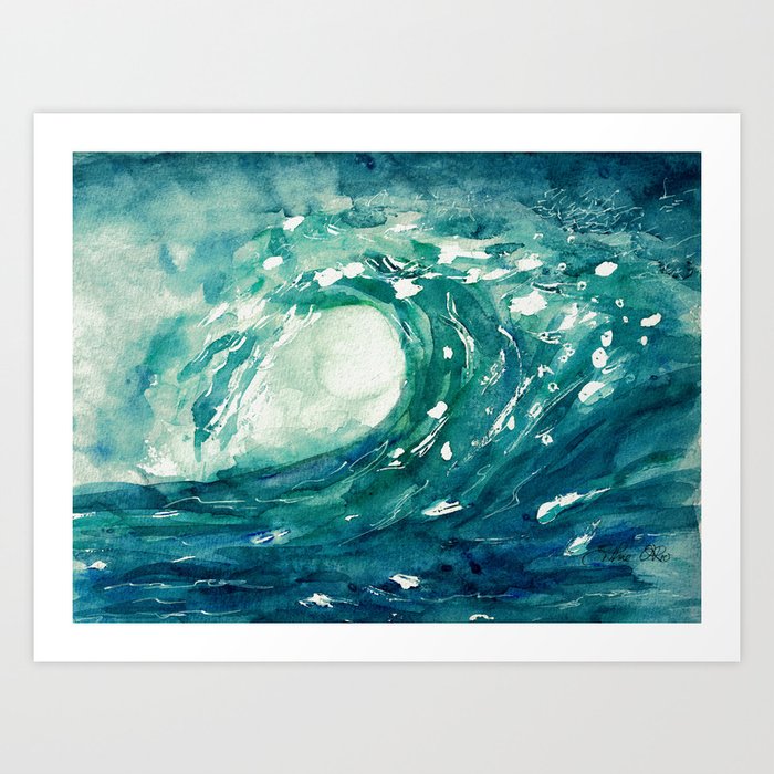 Wave Surf Art Print