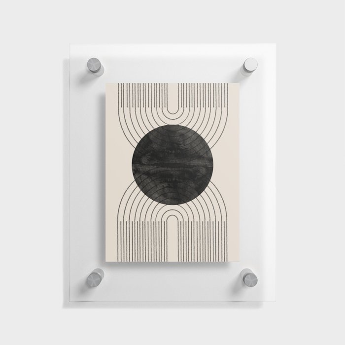 Black Geometric Arch Floating Acrylic Print