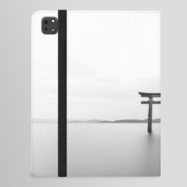 Tori Shintoism Temple Japan Black And White Pic iPad Folio Case