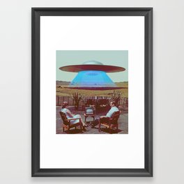 Alien Ship Framed Art Print