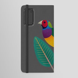 gouldian finch Android Wallet Case