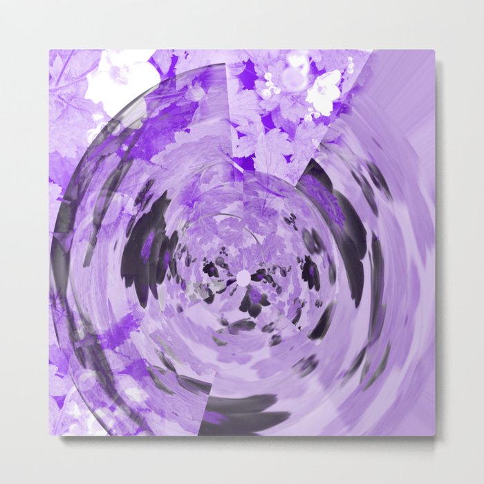 purple abstract Metal Print