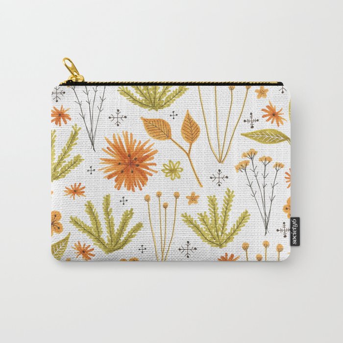 fall floral pattern Carry-All Pouch