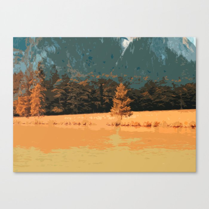 Königssee Orange Sunset Canvas Print