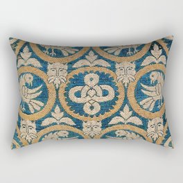18th Century Spanish Textile Print Rectangular Pillow