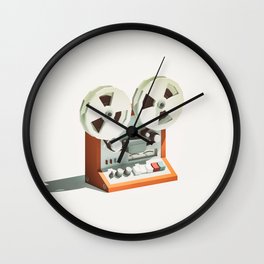 LO-FI GOES 3D - Reel 2 Reel Wall Clock