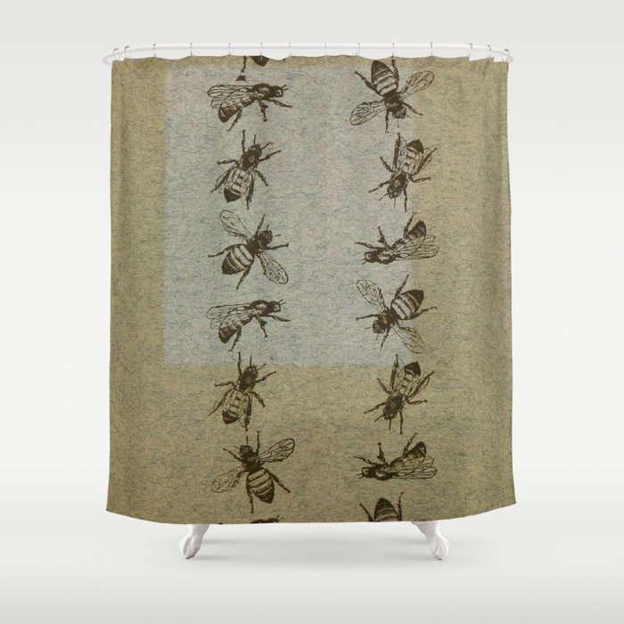 Bee Line Shower Curtain