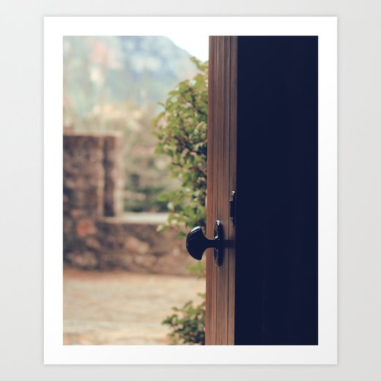 the door of the past Art Print