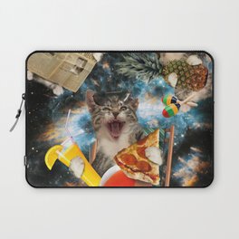 Space Galaxy Tourist Cat Beach Cats Laptop Sleeve