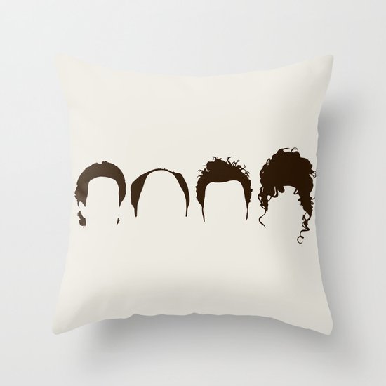 Seinfeld Hair Throw Pillow