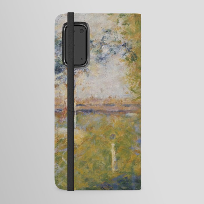 Georges Seurat The Bridge at Bineau  famous painting Android Wallet Case