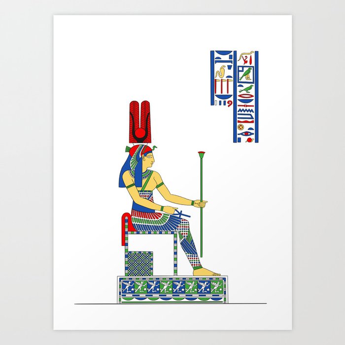 Hathor - a goddess in ancient Egypt Art Print