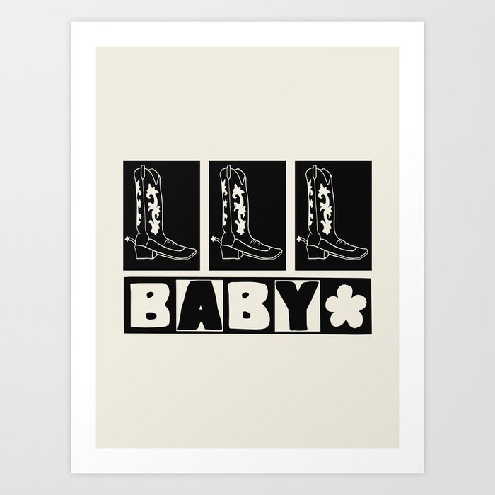 Baby Boots Art Print