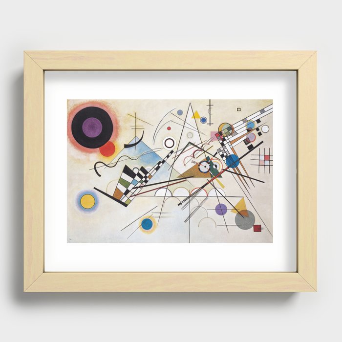 "Composition 8" by Wassily Kandinsky, 1920s Recessed Framed Print