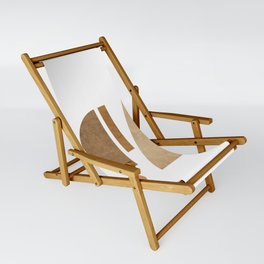 Geometric Harmony white 05 - Minimal Abstract Sling Chair