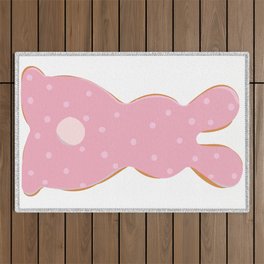 dotted bunny for easter gifts Outdoor Rug