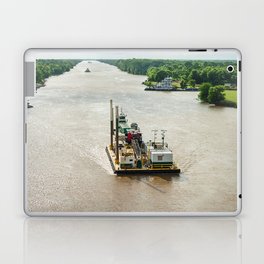 Barge on the Mississippi River Laptop Skin