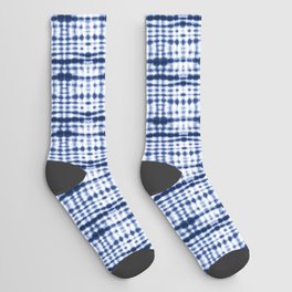 Indigo Shibori Pattern 02 Socks