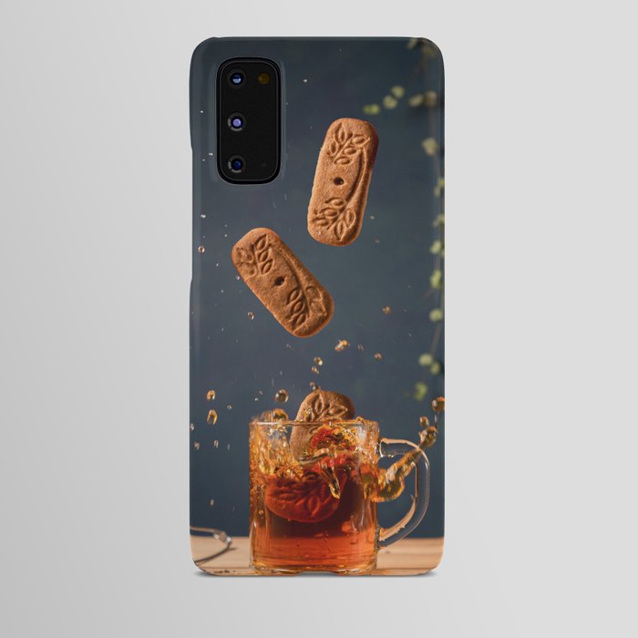 tea with cookies splash Android Case