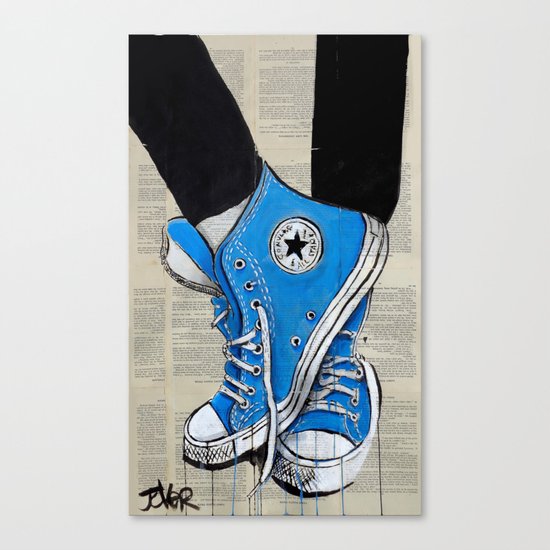 the blues Canvas Print