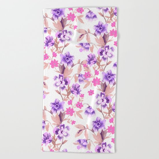Garden Journal Purple Beach Towel