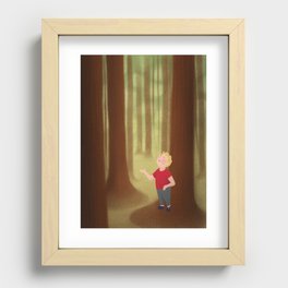 Child in the Woods Recessed Framed Print