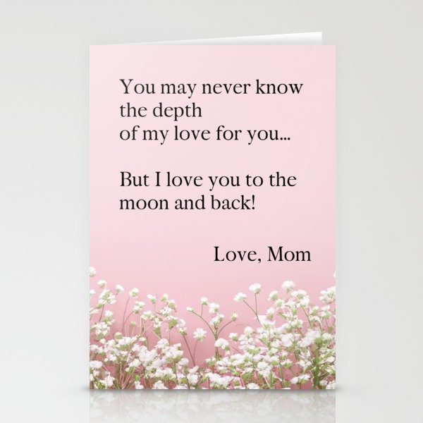 To The Moon and Back Stationery Cards