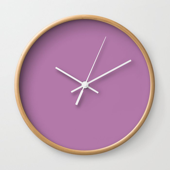 Purple Heather Wall Clock