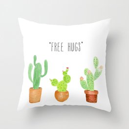 Free Hugs Throw Pillow