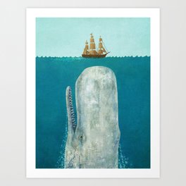 Moby Dick Art Prints Society6