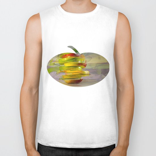 apple pyramid Biker Tank