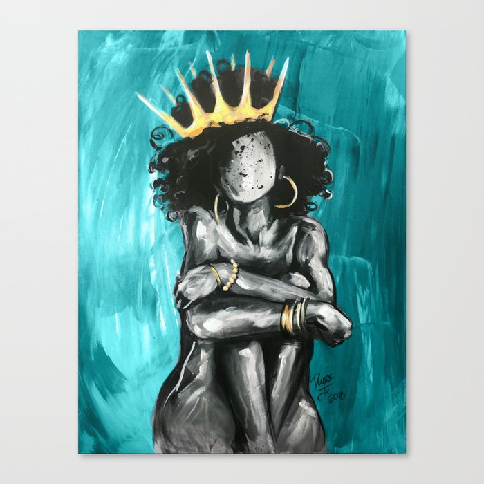 Naturally Queen IX TEAL Leinwanddruck Naturally Queen IX TEAL Leinwanddruck