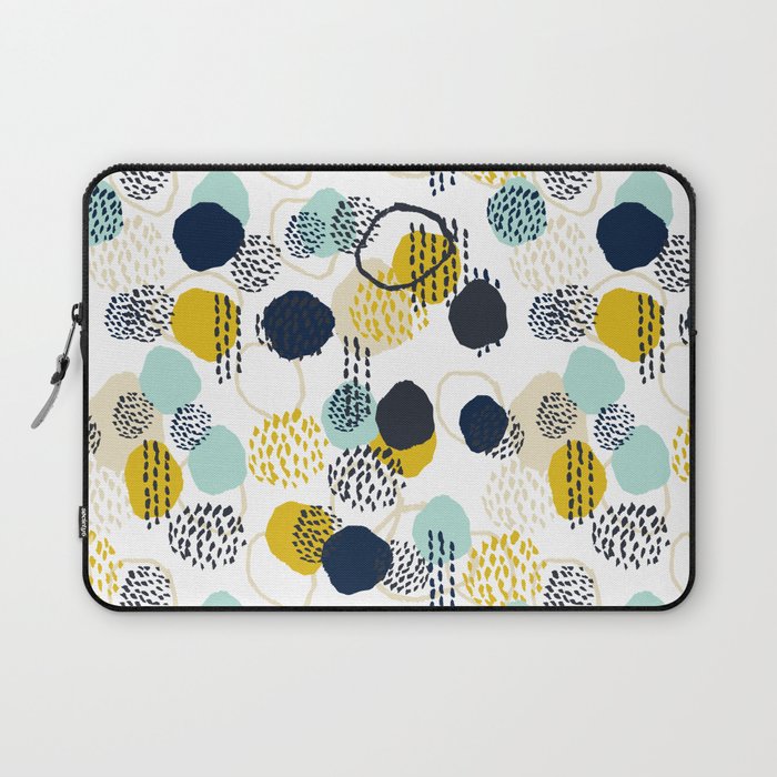 Jamm - abstract art painting brushstrokes modern minimal paint trendy colors hipster gender neutral  Laptop Sleeve
