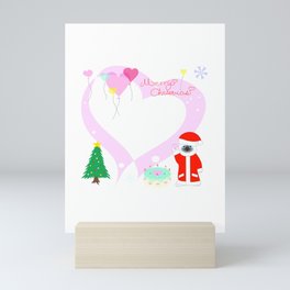 Santa Cats Mini Art Print