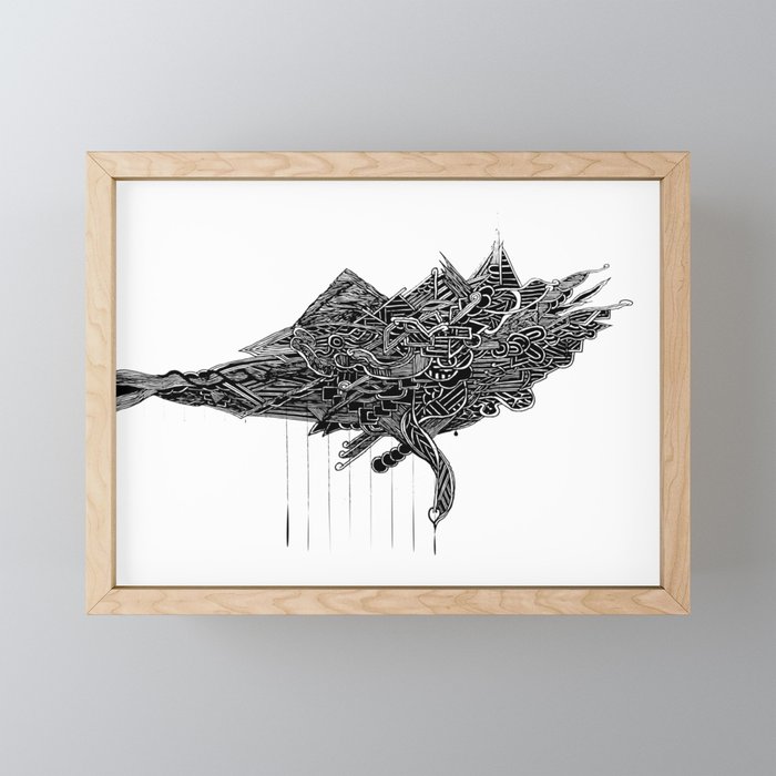 Small Doodle Framed Mini Art Print