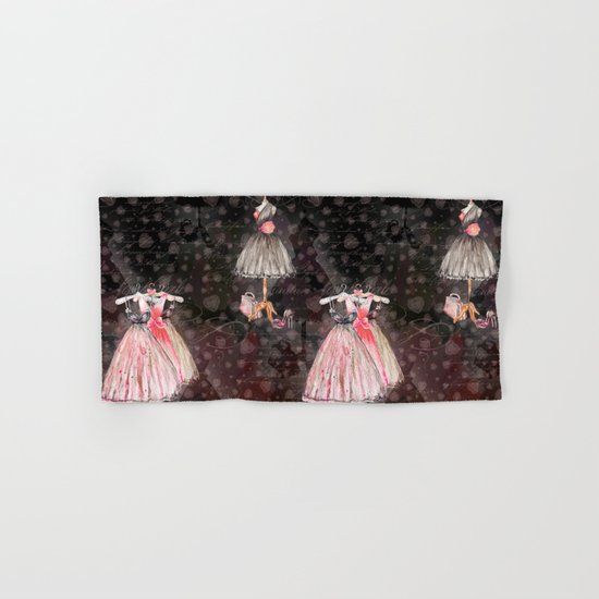 Black dress fashion #5 Hand & Bath Towel