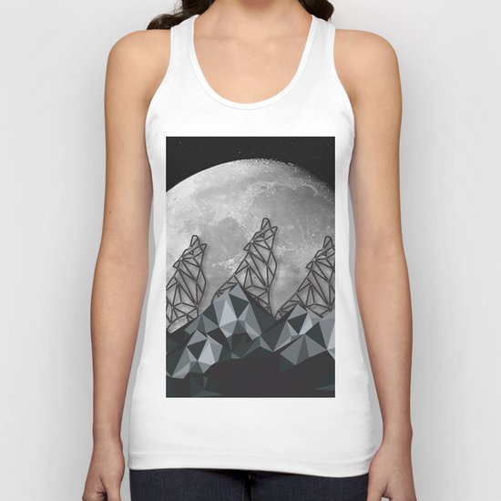 Wolf Moon Unisex Tank Top