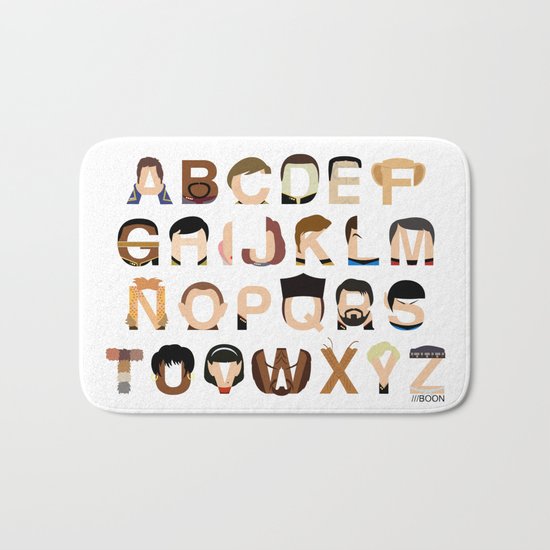 Star Trek Alphabet Bath Mat