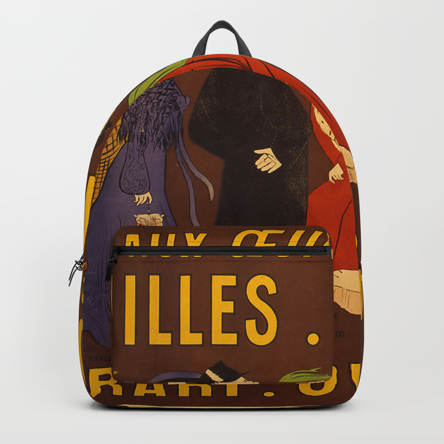 Vintage Poster French Advertisement Backpack By Mosfunky Society6